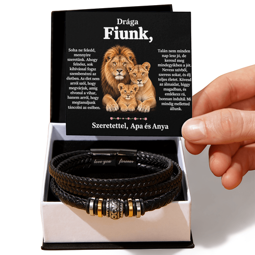 Szeretetünk ajándéka fiunknak – Különleges karkötő