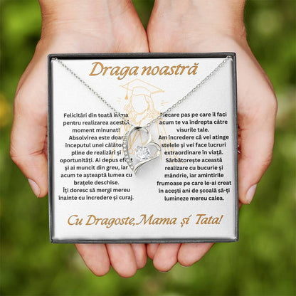 Cadou Fiica Absolvire - Colier Argint Love Heart