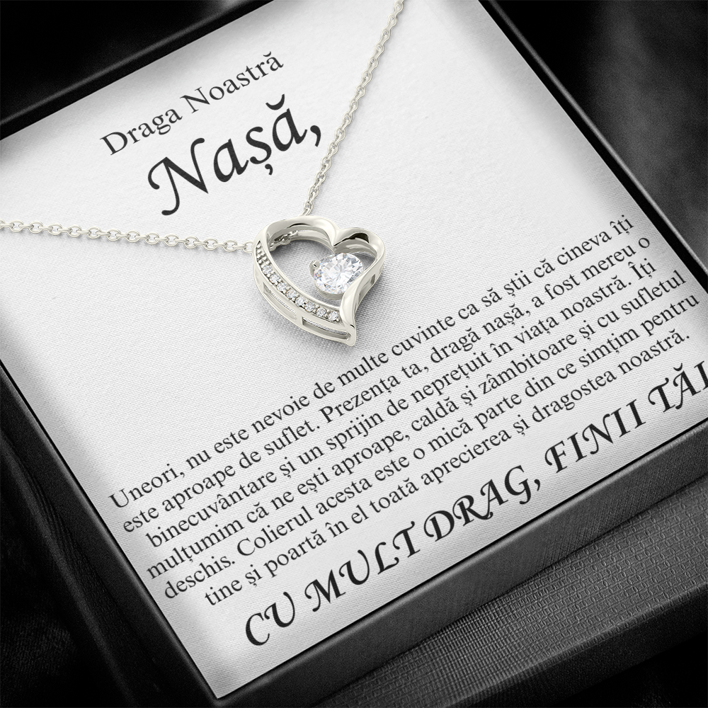 Cadouri Personalizate Nașă - Colier Inima