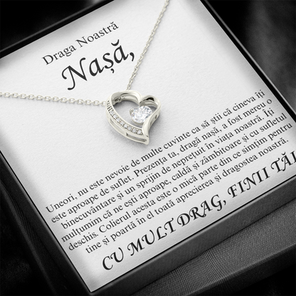 Cadouri Personalizate Nașă - Colier Inima