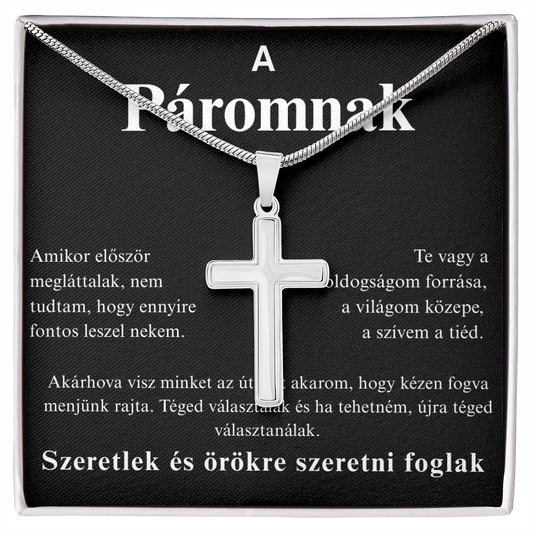 Ajándék szeretett férjemnek – Kereszt nyaklánc