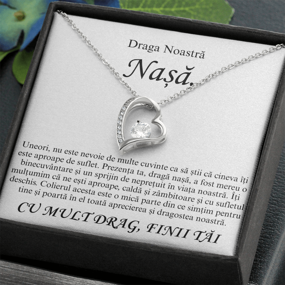 Cadouri Personalizate Nașă - Colier Inima