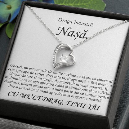 Cadouri Personalizate Nașă - Colier Inima